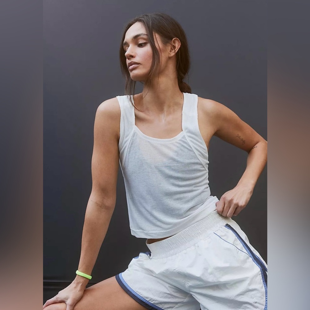 NWOT Free People Movement Keep Away Tank in white - Picture 2 of 5